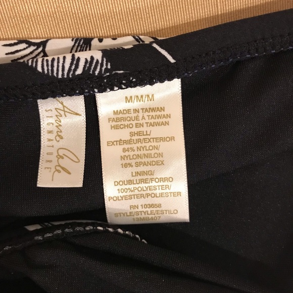 SOLD ON MERCARI! Anne Cole black white floral - Picture 7 of 8